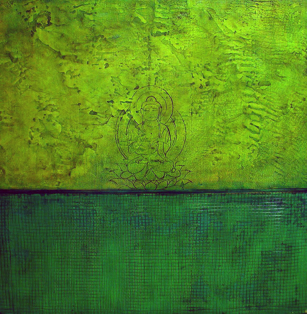 Emerald Buddha / 48 x 48 / Original / Sold