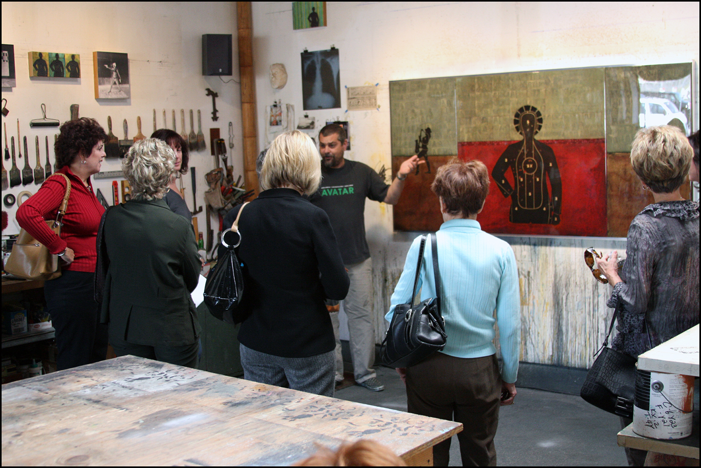 Answering questions about the art