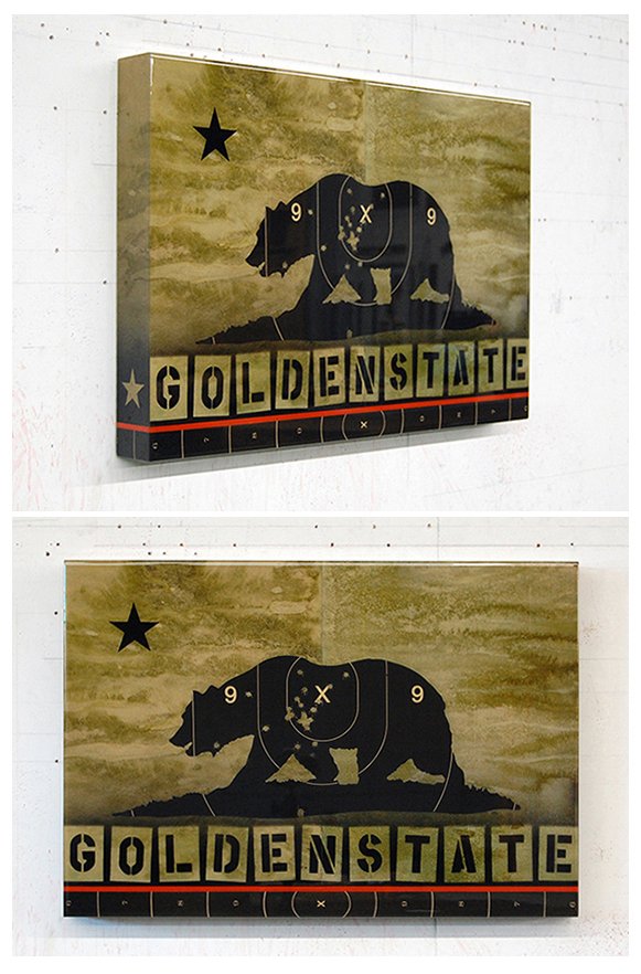 Golden State / Original @  19 x 27 x 3 / Original Sold
