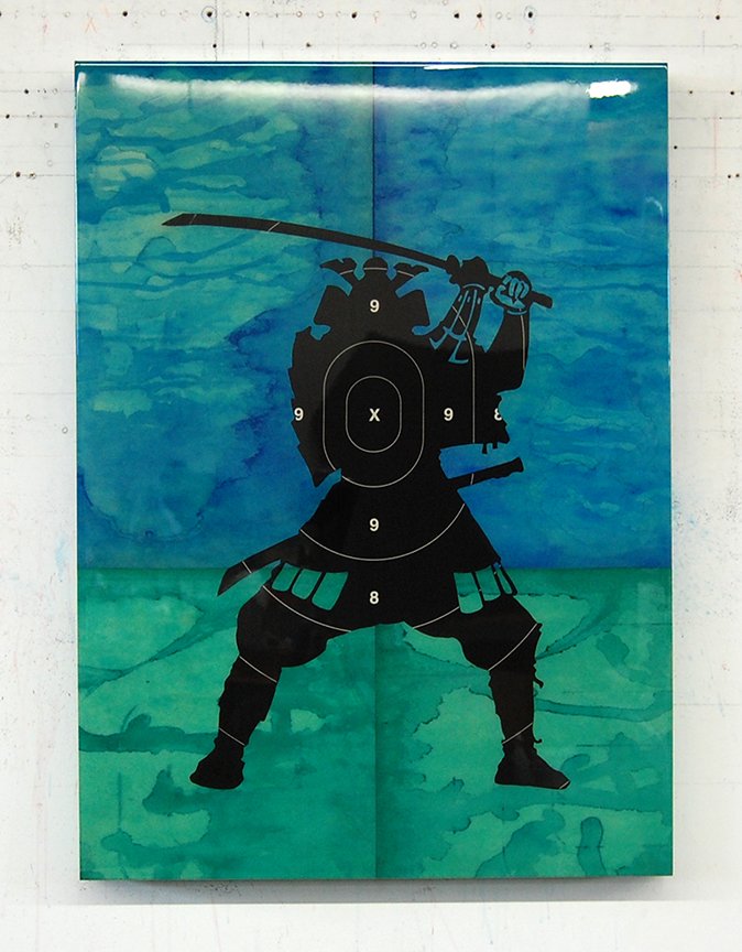 Blue Samurai / Original @ 33 x 24 x 3 inches / Sold