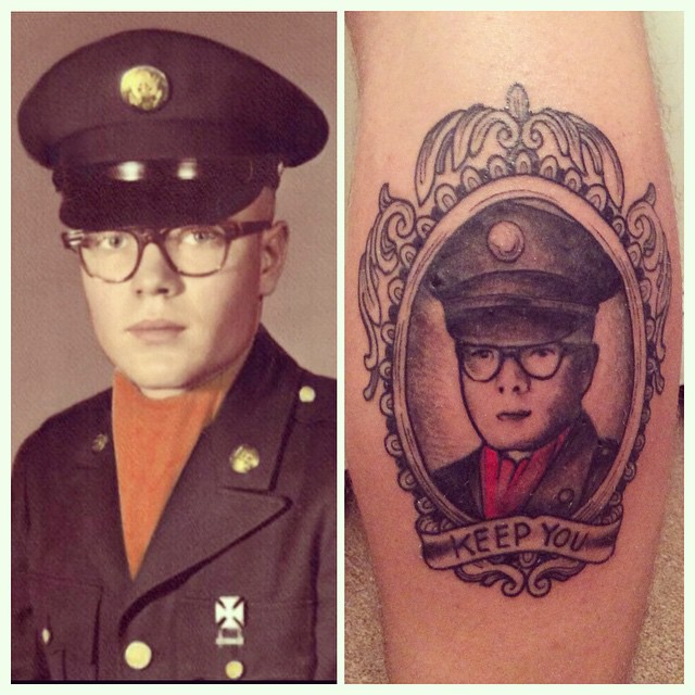 This is the image that my tattoo is based on. The image of the tattoo was taken a week after getting the tattoo. The one you see in the main image was taken yesterday, nearly two years since i got the tattoo.