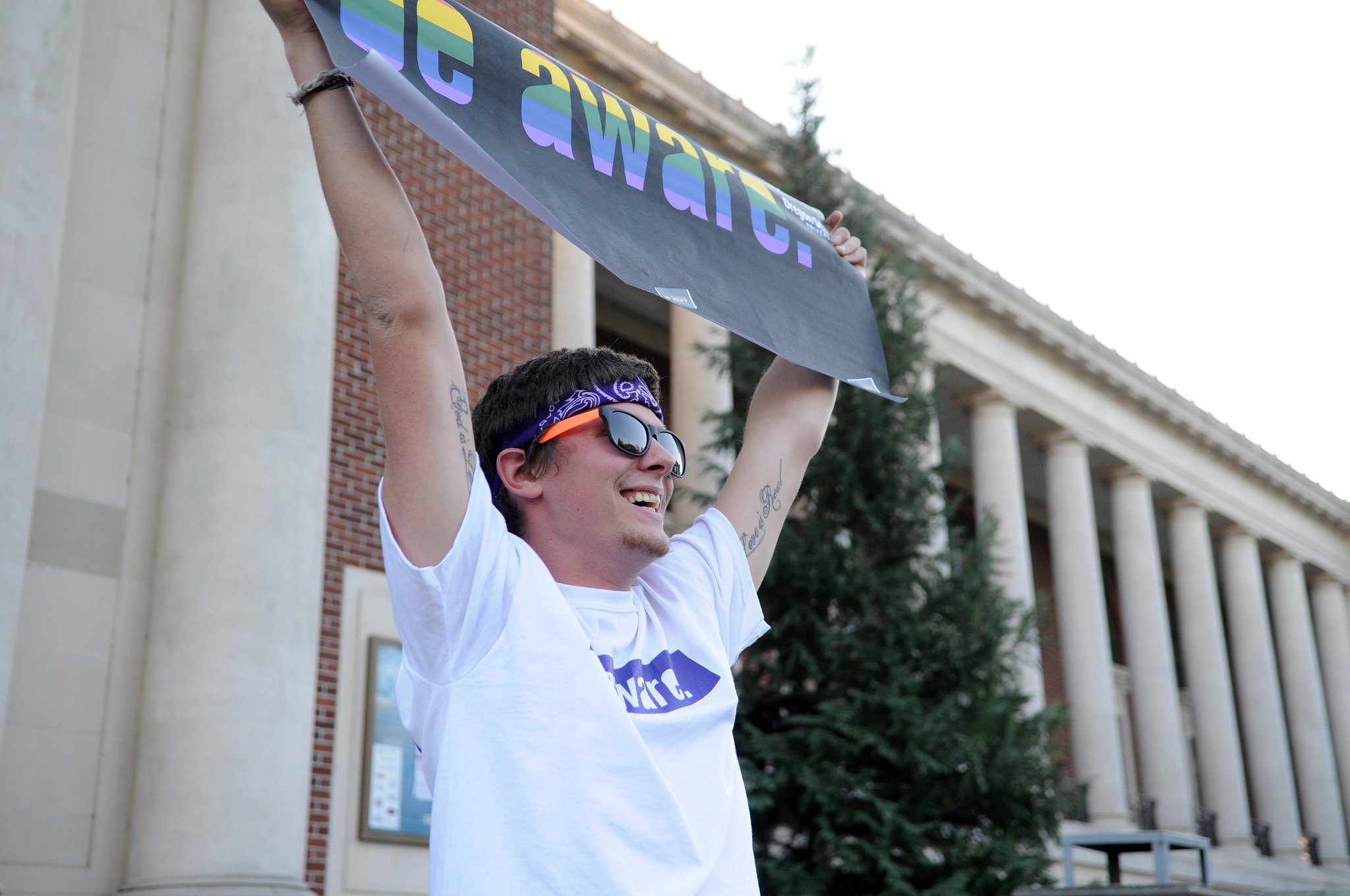 During college is when I realized I was queer. And it was when I started being an activist for queer rights and awareness. I even started an organization while at Oregon State University called the Campaign for Understanding, which did awareness campaigns, actions, and spread the message of intersectional inclusivity.