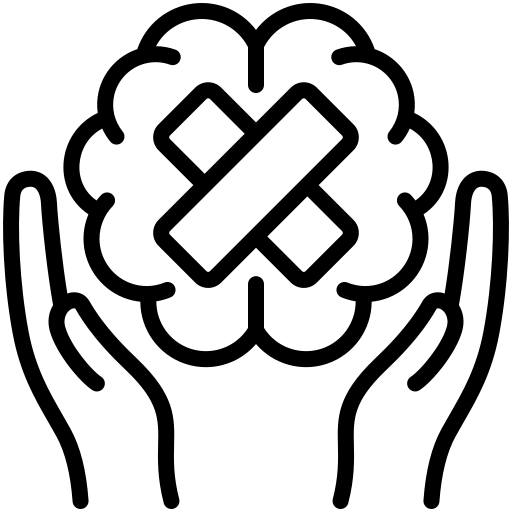 Icon of a brain being held by two hands designed by Purito from Flaticons