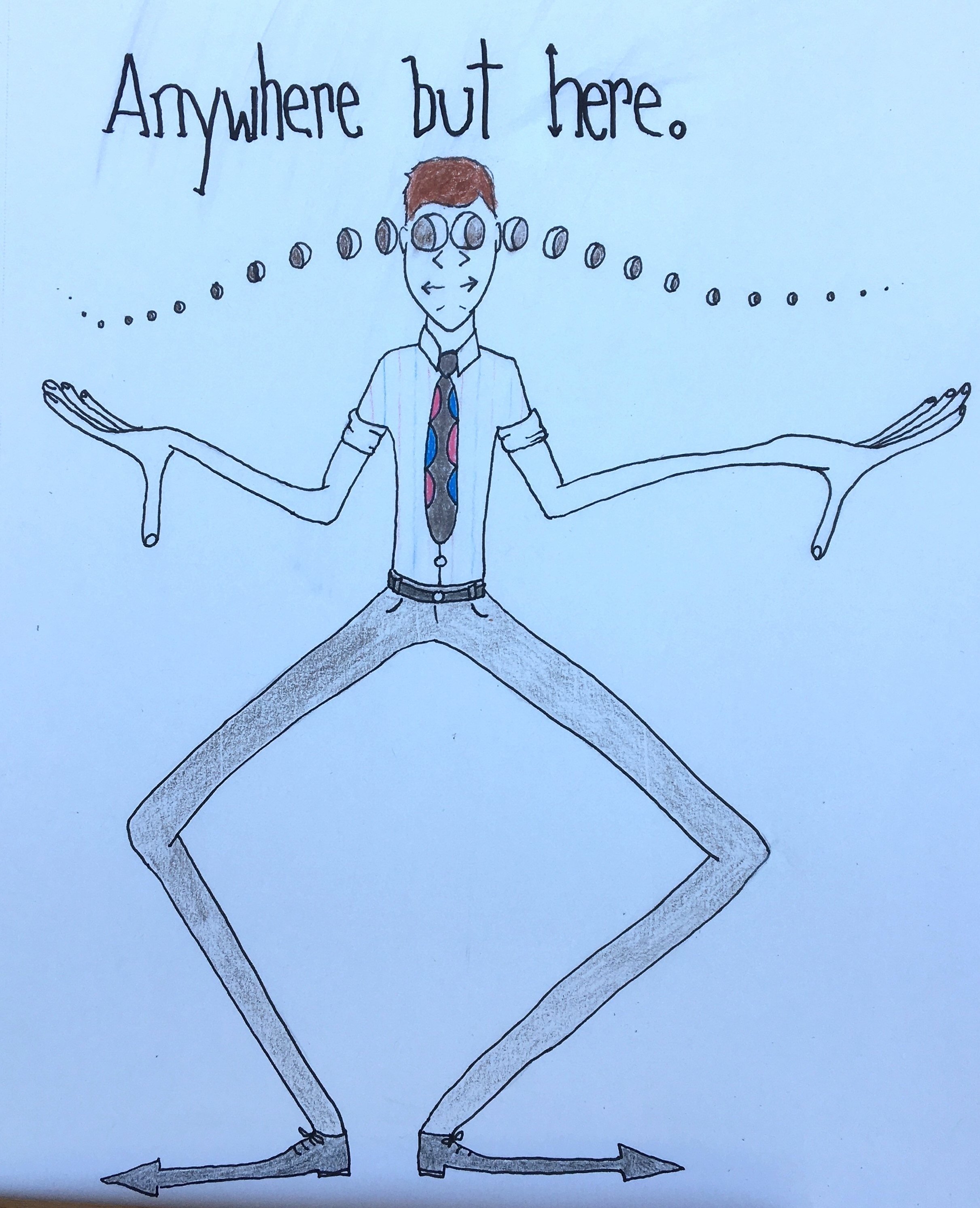 The antonym of crossed eyes.