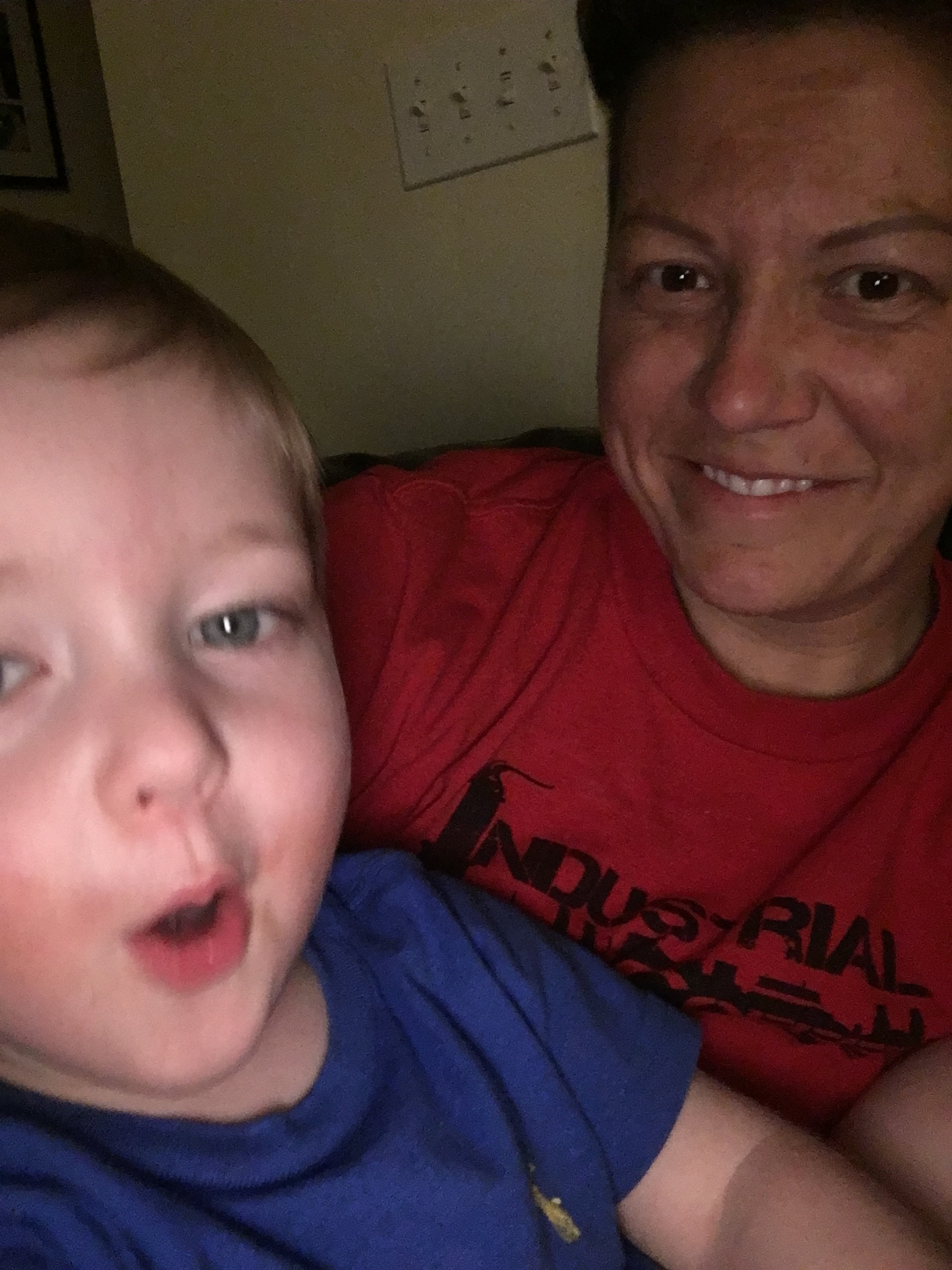 Nephew: Gavin. We pretended his jogging stroller was a car. I made loud car sounds and zoomed around the neighborhood in a crazy zig zag of fun and imagination.