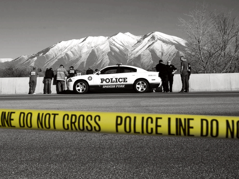 First responders at the Spanish Fork River.