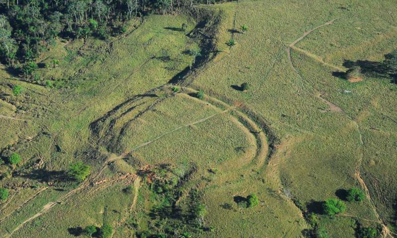 Amazonian geoglyph. Credit: Jenny Watling