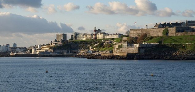 Plymouth is located on the southern shore of England. Image Credit: CC BY-SA 2.0 Derek Harper