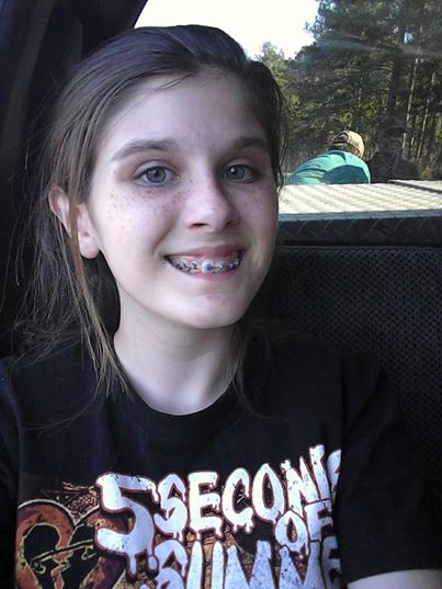 Teenage Haley, who snapped the supposedly supernatural selfie.