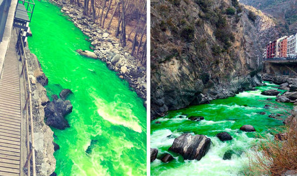 Pictures of the Gran Valira River posted to social media.
