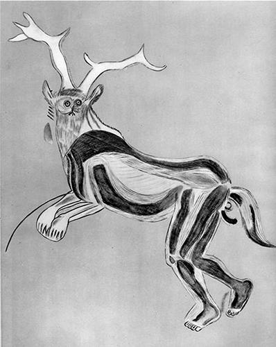 Cave painting known as "The Sorcerer."