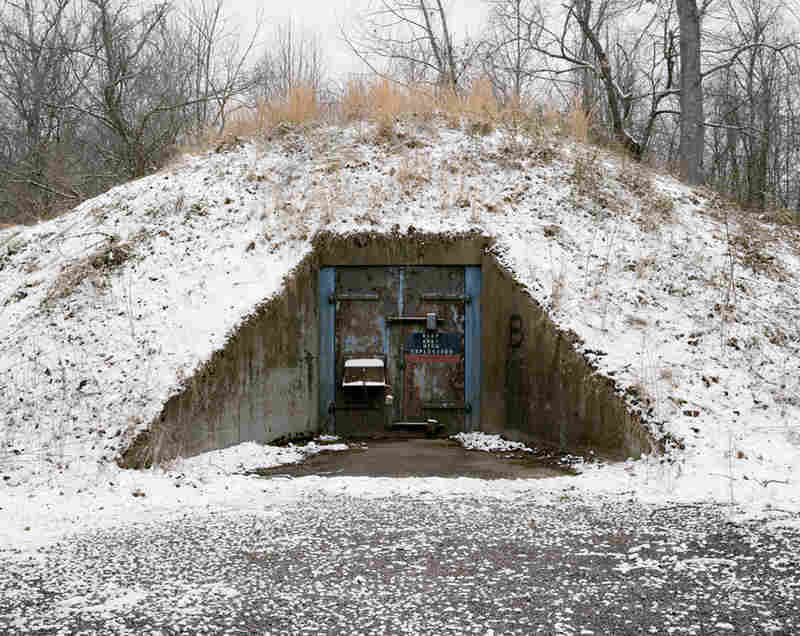 One of the concrete igloos that housed TNT during WWII.