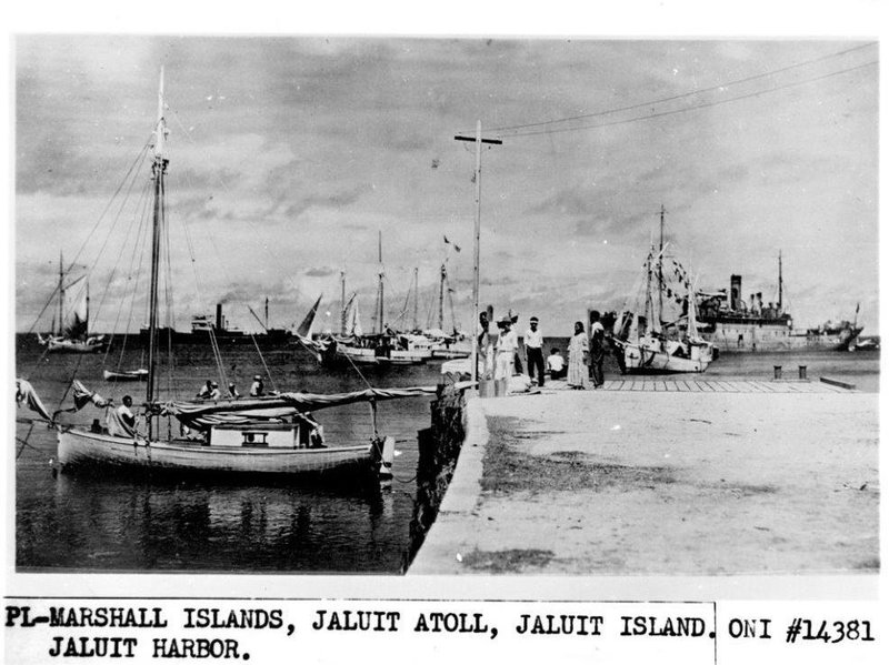 The photograph from the National Archives that some believed showed Amelia Earhart and her navigator, Fred Noonan. (Image credit: U.S. National Archives, courtesy Les Kinney)