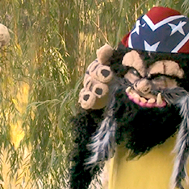 An image of the internet comedy's character Skunk Ape.