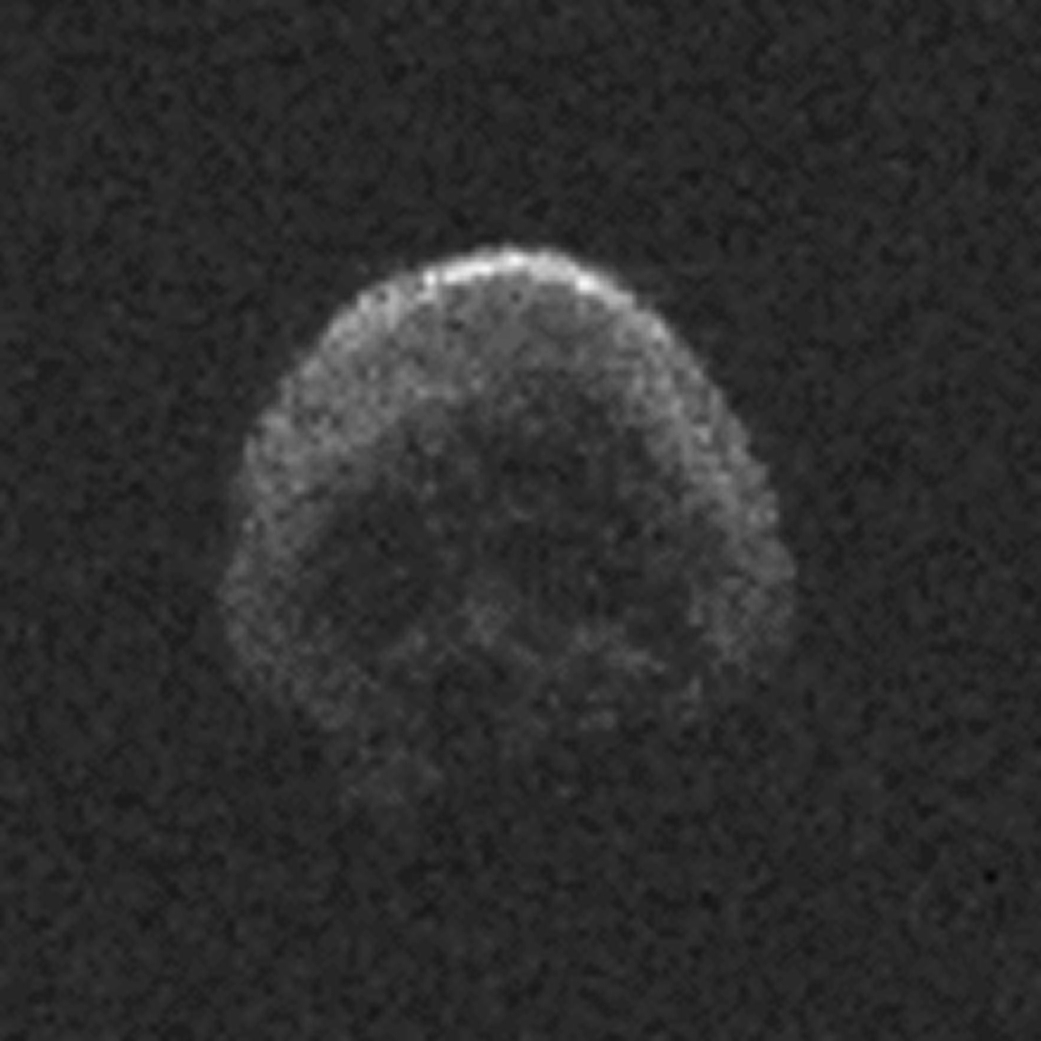 Asteroid TB145 bears a strange resemblance to a skull from certain angles.