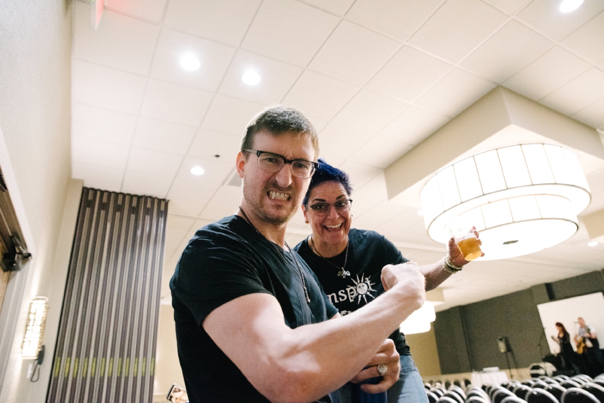 Fortean investigator Tobias Wayland and Ghost Host Lisa were in high spirits for Haunted America.