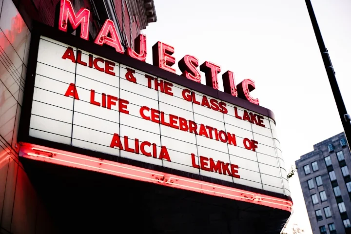 The Majestic Theatre marquis. (Image credit: Emily Wayland)