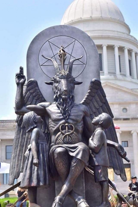 The controversial statue.