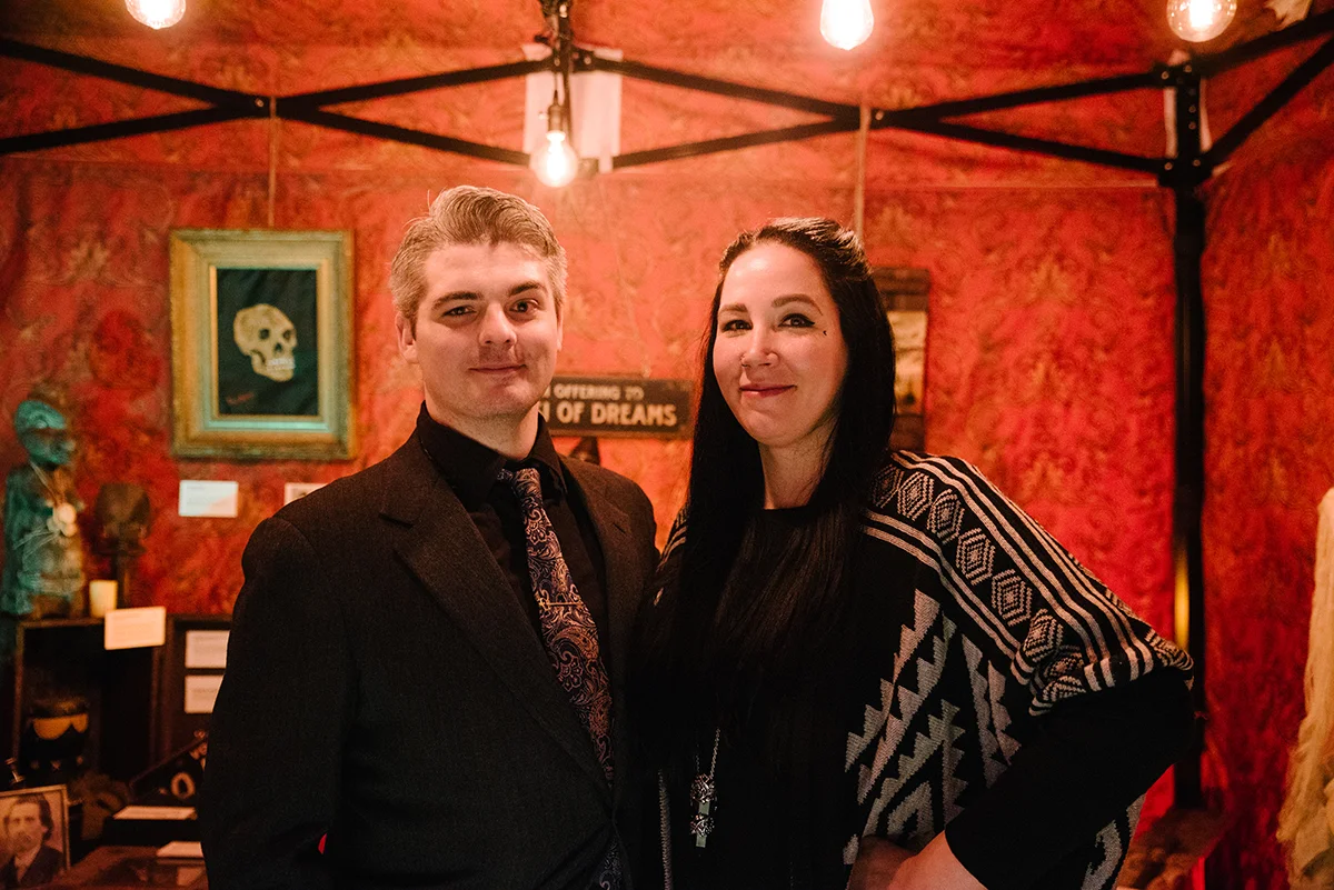 Greg and Dana Newkirk brought their Travelling Museum of the Paranormal and the Occult.