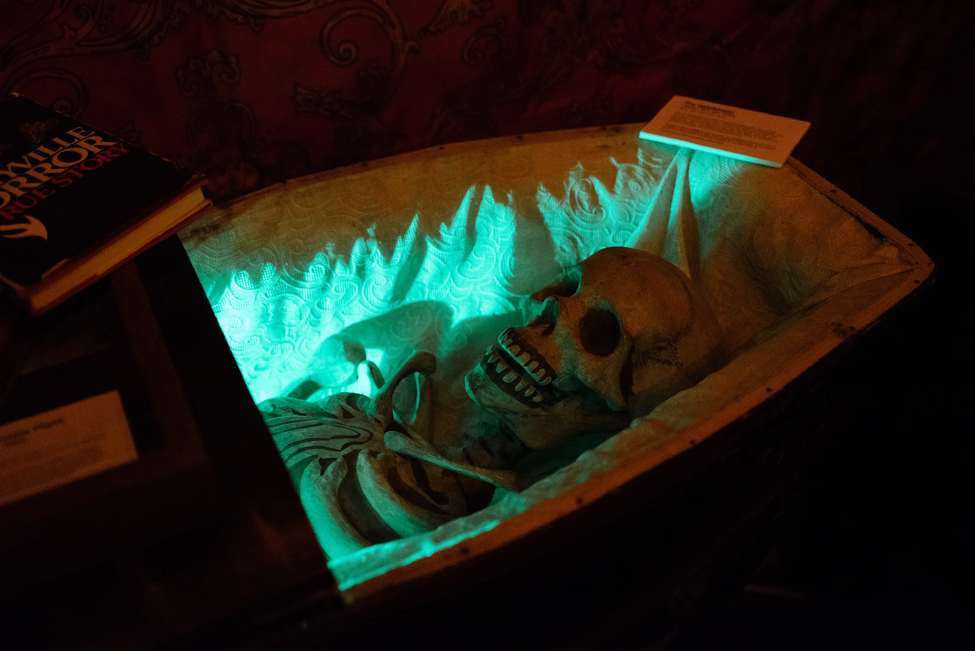 This paper mache skeleton was there to remind us all of our mortality.