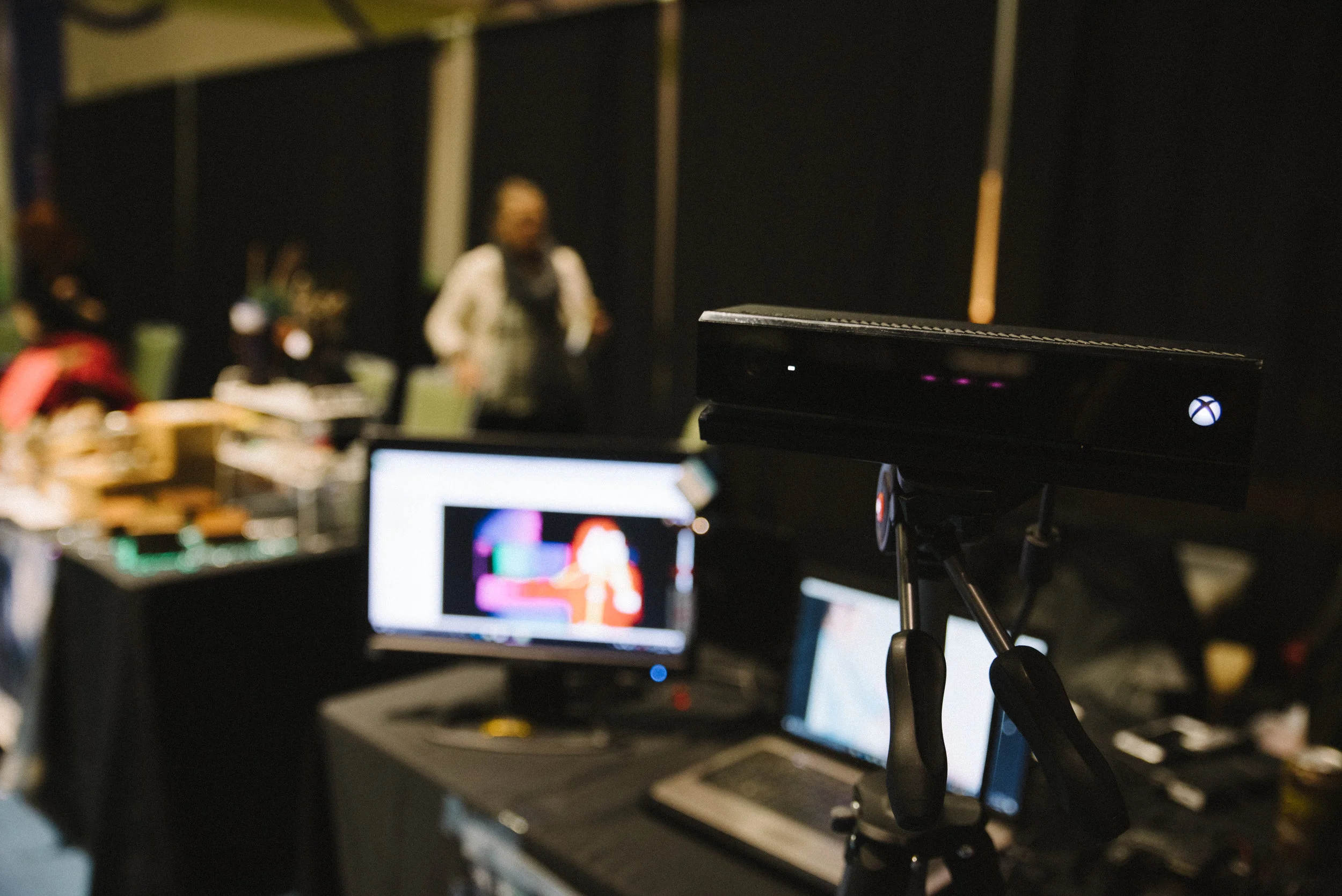 The Northern Wisconsin Paranormal Society brought some of their ghost hunting equipment, including this camera taken from an Xbox Kinect.