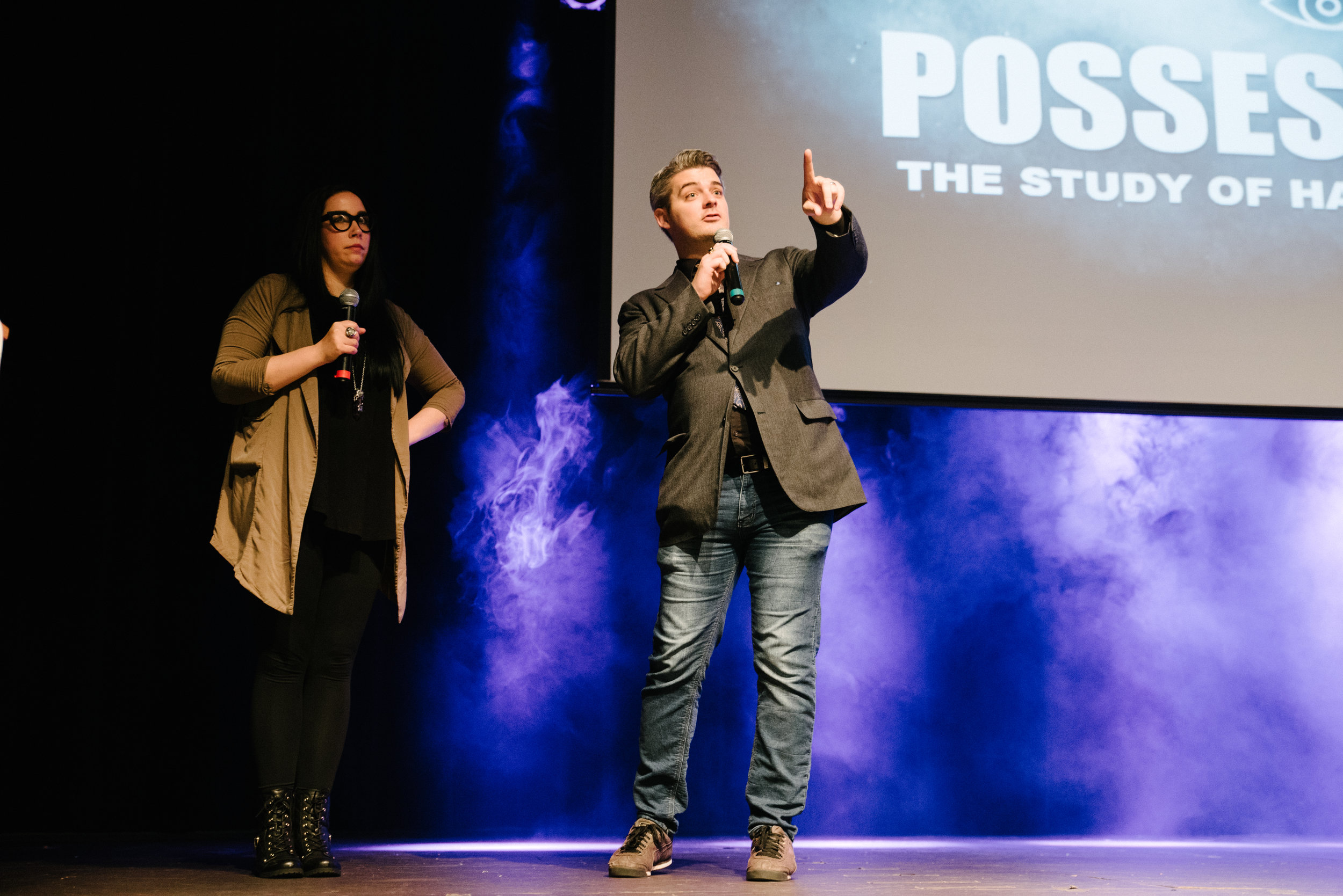 Greg and Dana Newkirk talked about haunted items and how things aren’t always what they seem in paranormal investigation.