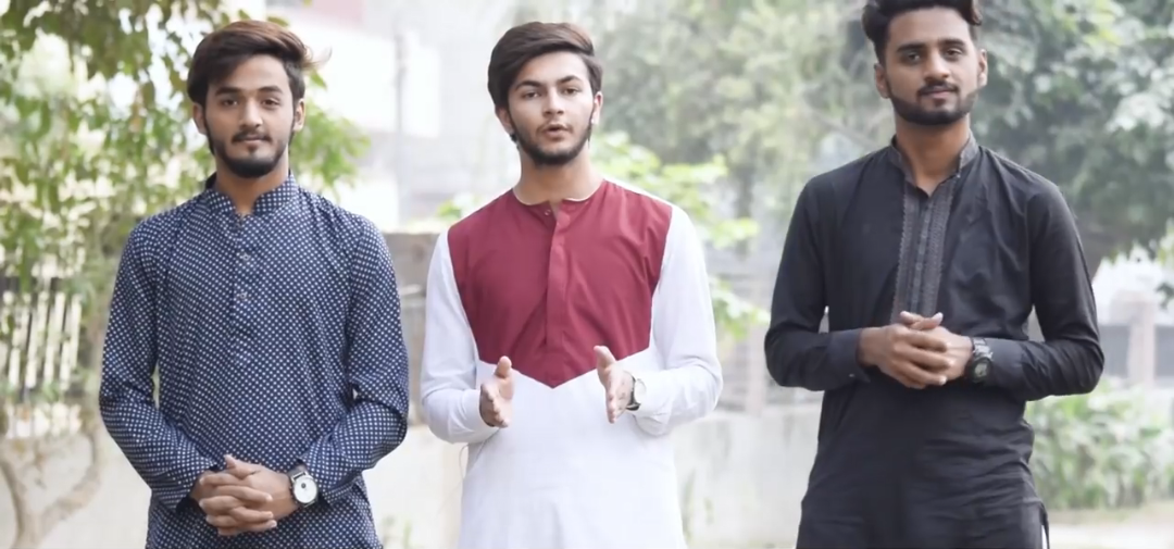(From left to right) YouTube pranksters Hasnat Ali, Abdul Saboor, and Rana Zuhair (deceased). (Image credit: Lahori Vines / YouTube)