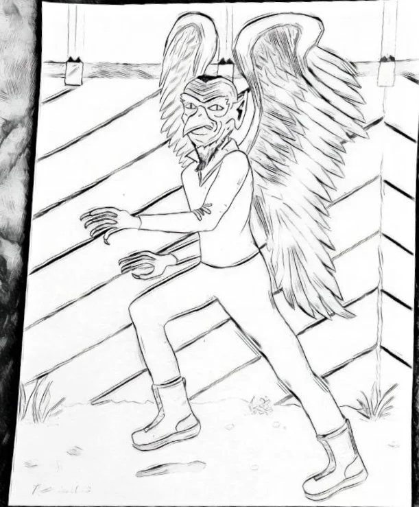 A sketch of the creature. (Image credit: Bet Dotson)