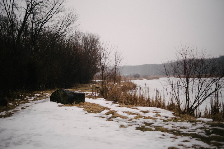 The view from the end of the driveway. (Emily Wayland / Singular Fortean Society)