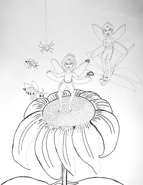 3.FaeryBeings_inkonpaper_Chandra_Sherin_wildclover.org_2014.JPG