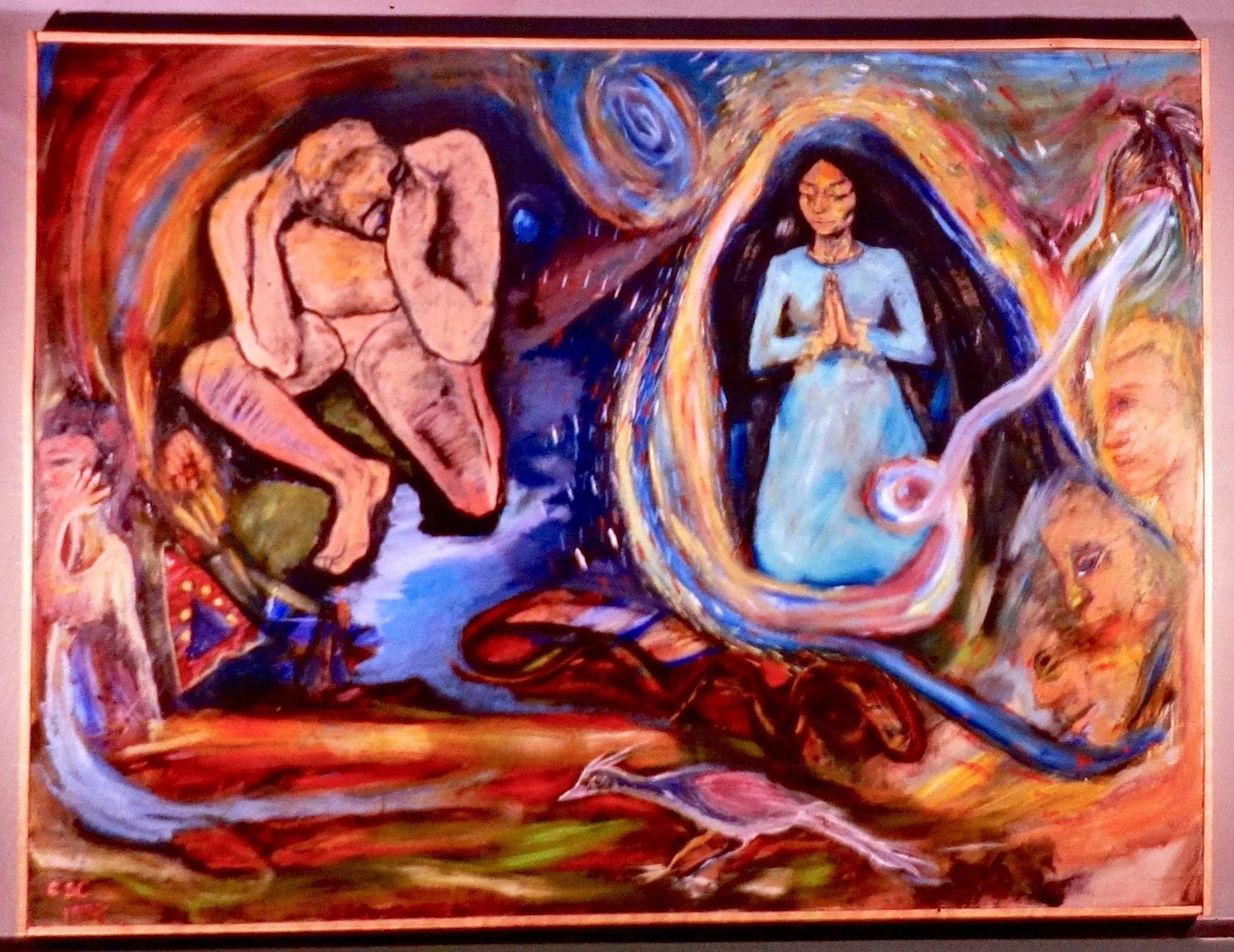 2.ThePresentMoment_oilcanvas_Chandra_Sherin(premarriageCSC)_wildclover.org_1999.jpg