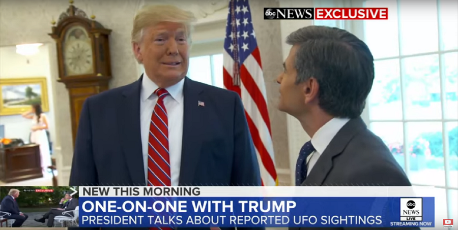 President Trump Says He Does 'Not Particularly' Believe That Navy Pilots Are Seeing UFOs