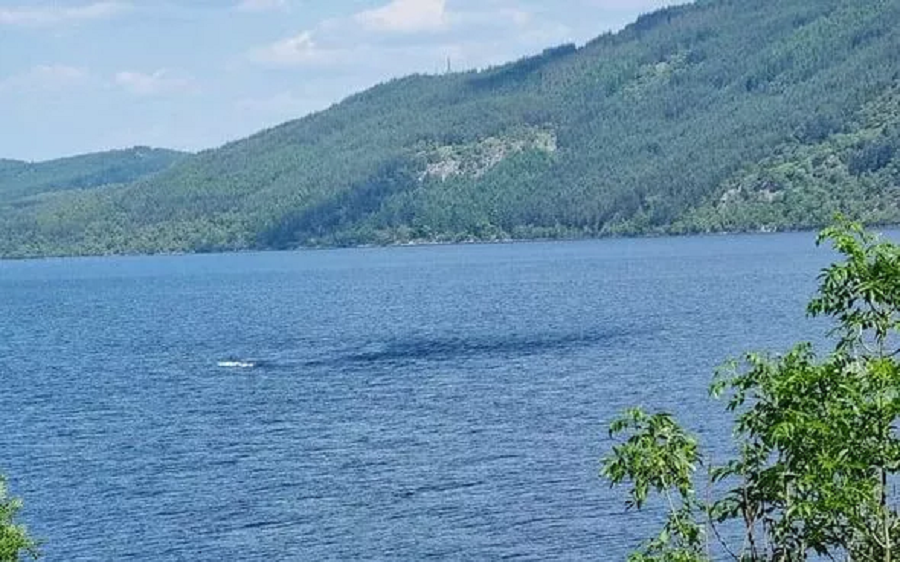 Tourist Photographs "Long Shadow" Moving Underwater in Loch Ness