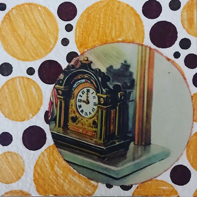 #circleandlines #2019drawings #pathofpatterns #patterns #collage #pens #sharpies #stencils #layers #drawing #gelpens #smalldrawing #abstract #brooklynartist #newwork #artist #cigarboxseries #artwork #stencilsandpens #textile #tactile #texture #collag
