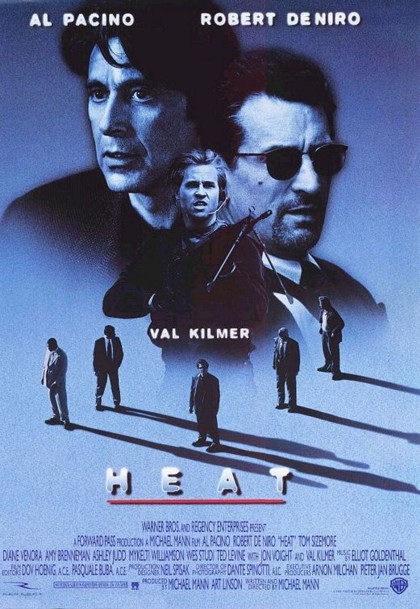 Poster for Heat by Mann (1995).