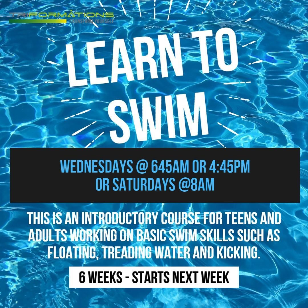 Registration is live for all options!  Minimum numbers required to run any class so don&rsquo;t delay in registering!  #triformations #learntoswim #adultswimminglessons #caymanislands🌴