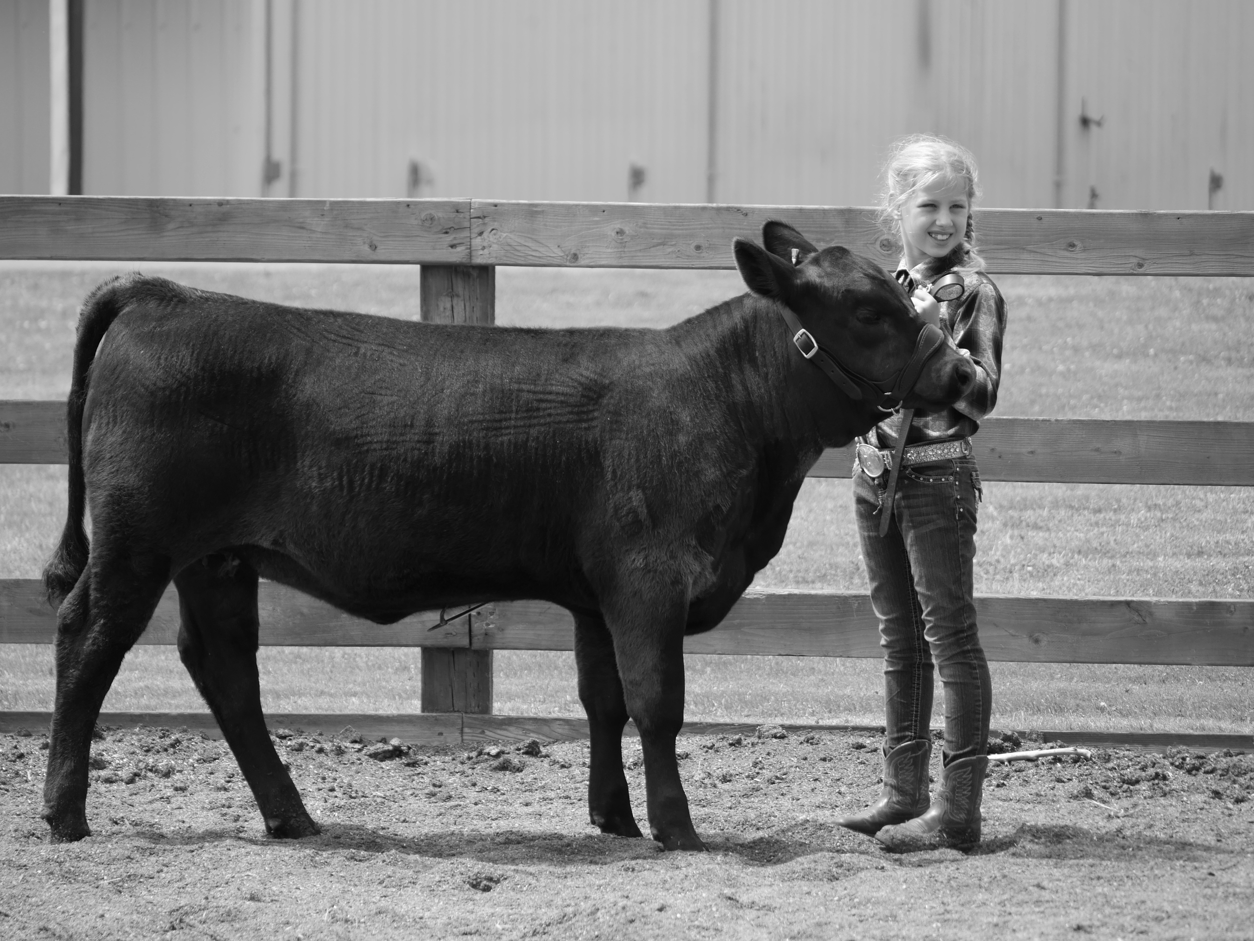 Libby and her heifer calf Aja.