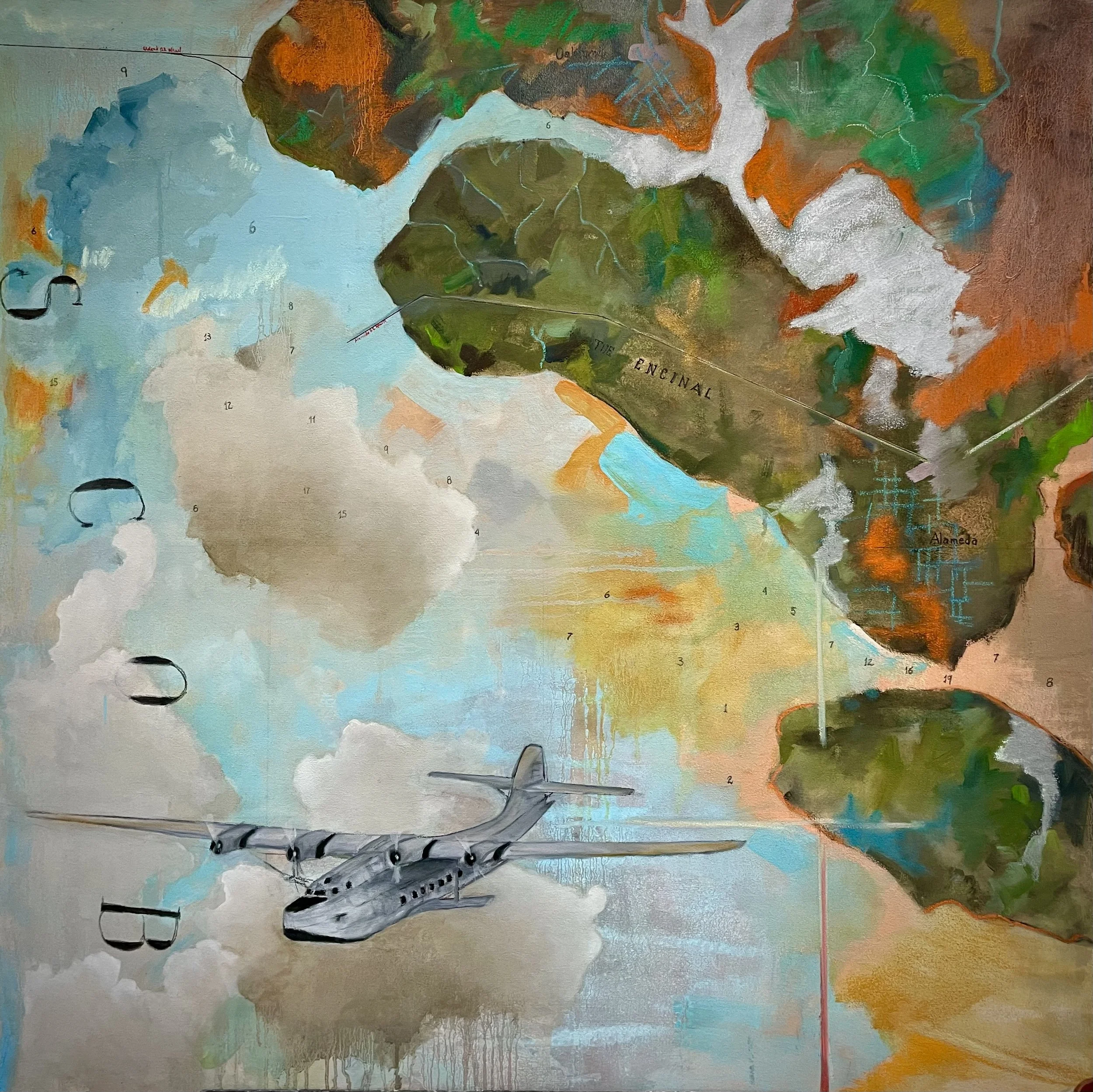 2025, 40"x 40", acrylic and oil on canvas