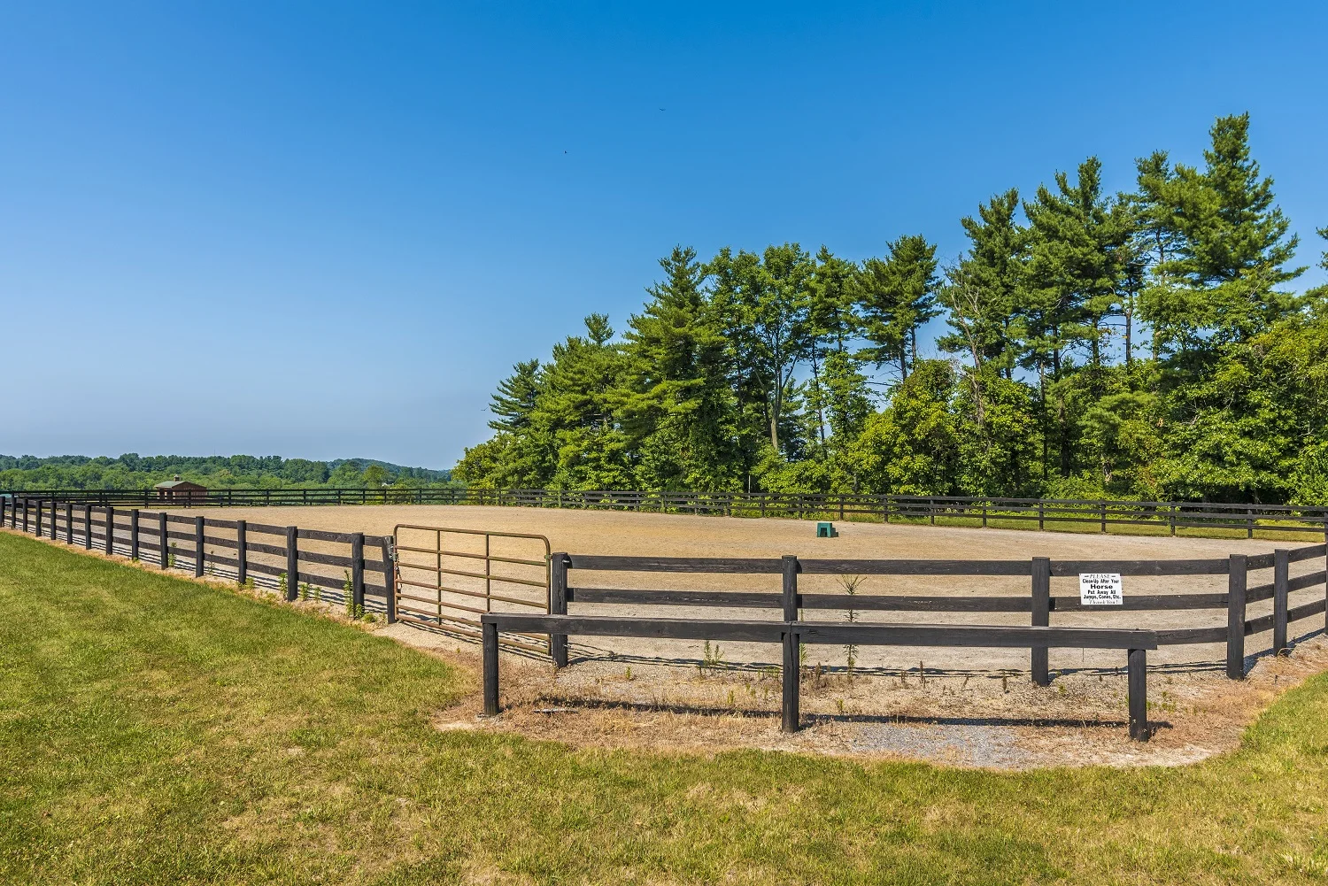 100 x 200 foot outdoor arena (jumps and cavallettis are AVAILABLE for use)