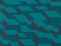 Cubic Bumps Wallpaper, Teal (Copy)