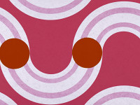 Spot On Waves Wallpaper , Raspberry  (Copy)
