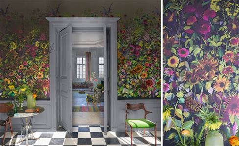 INDIAN SUNFLOWER WALLPAPER | DESIGNERS GUILD
