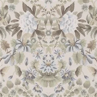IKEBANA DAMASK EAU DE NIL | DESIGNERS GUILD  