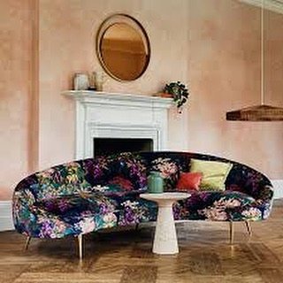VELVET WONDERLAND from Linwood Fabrics. A  deep viscose pile, super soft feel and vivid colours elevates this printed velvet fabric collection to the pinnacle of luxury #velvet #interiorstyling #headboard  #upholstery #luxuryhomes #luxuryfabrics #fre