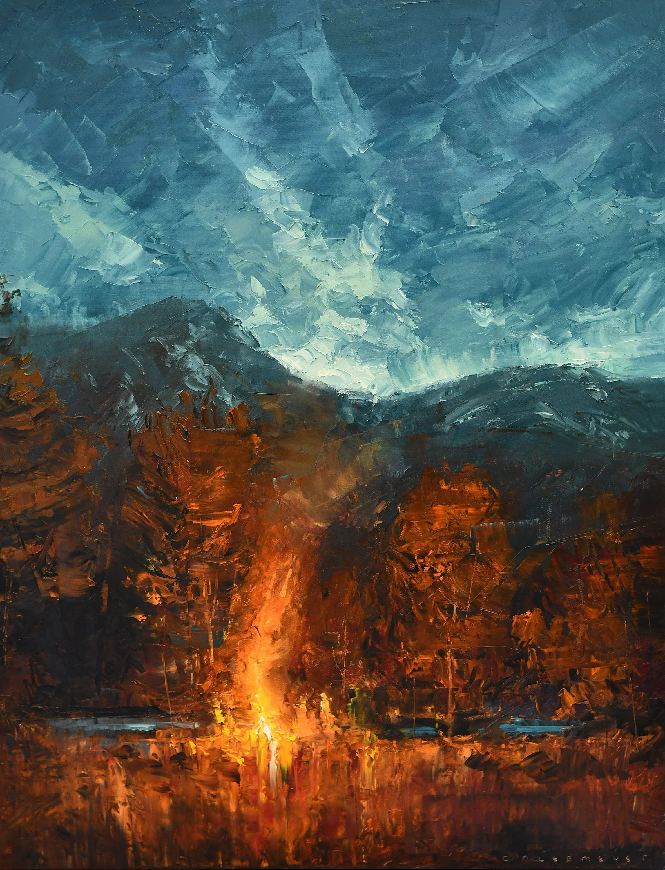 Bright and Hot   36×24  Available at Montana Trails Gallery