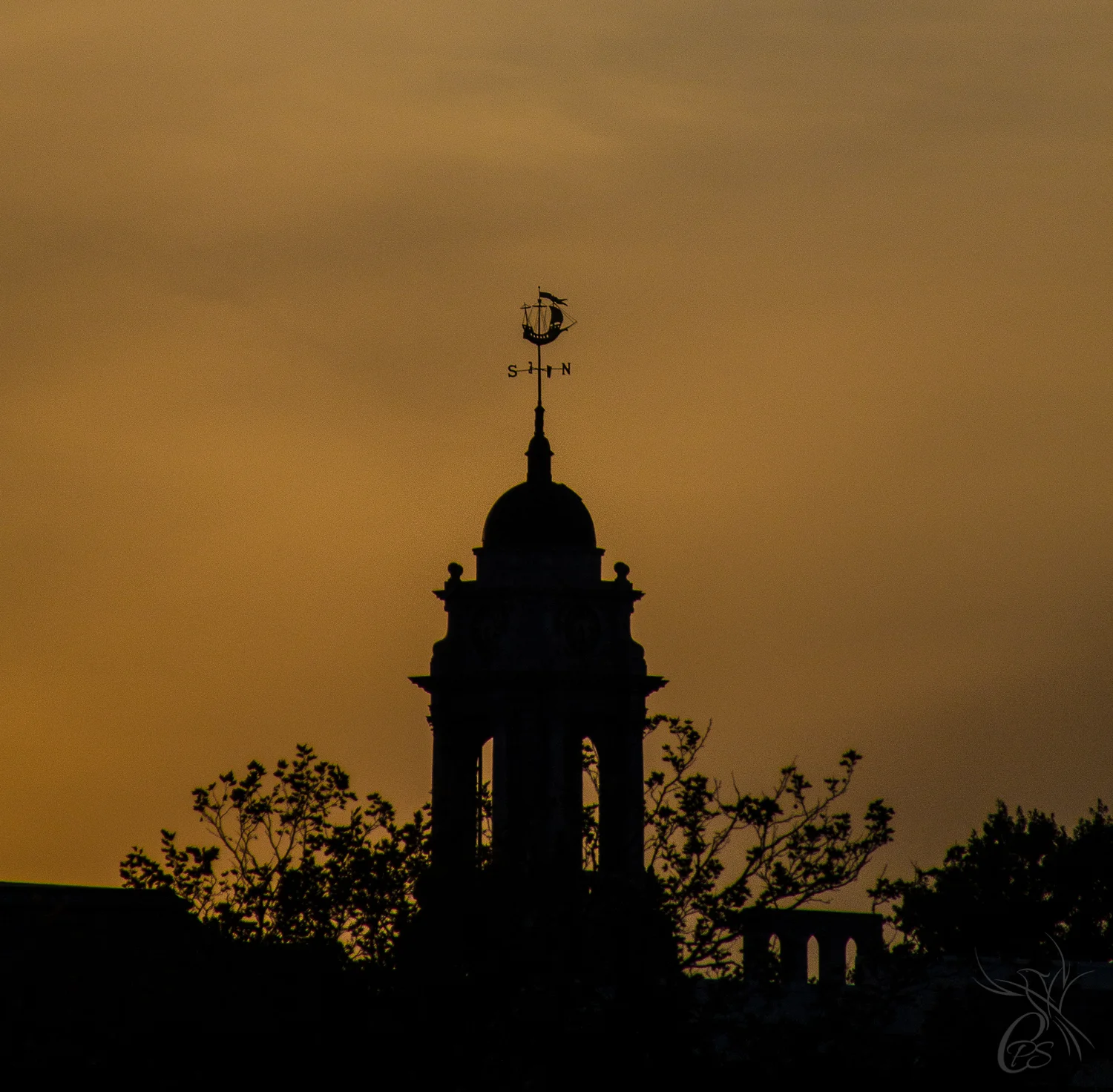 Sunset Sailboat Weathervane