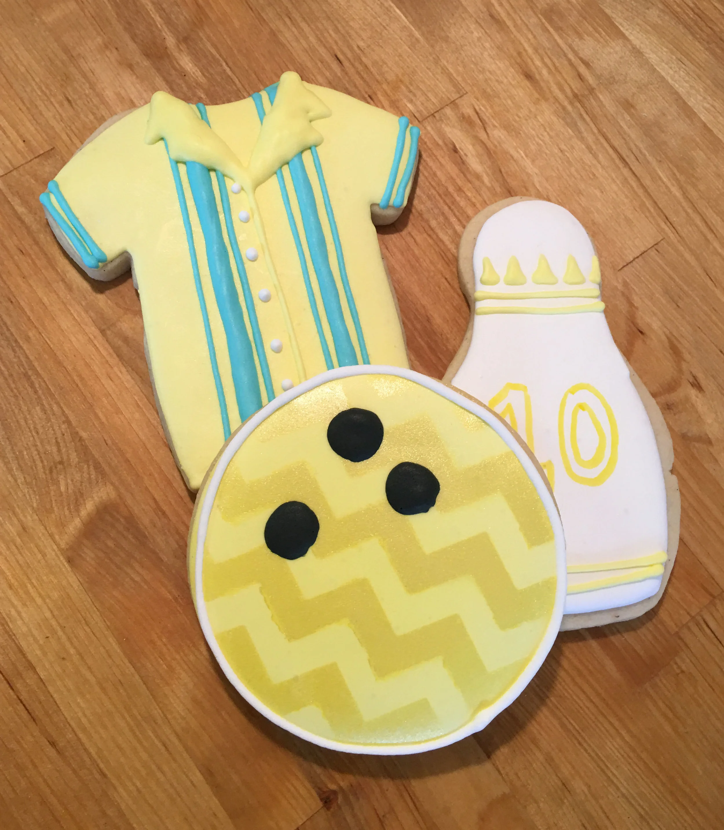 Silly Monkey Cookie Company Bowling Cookies