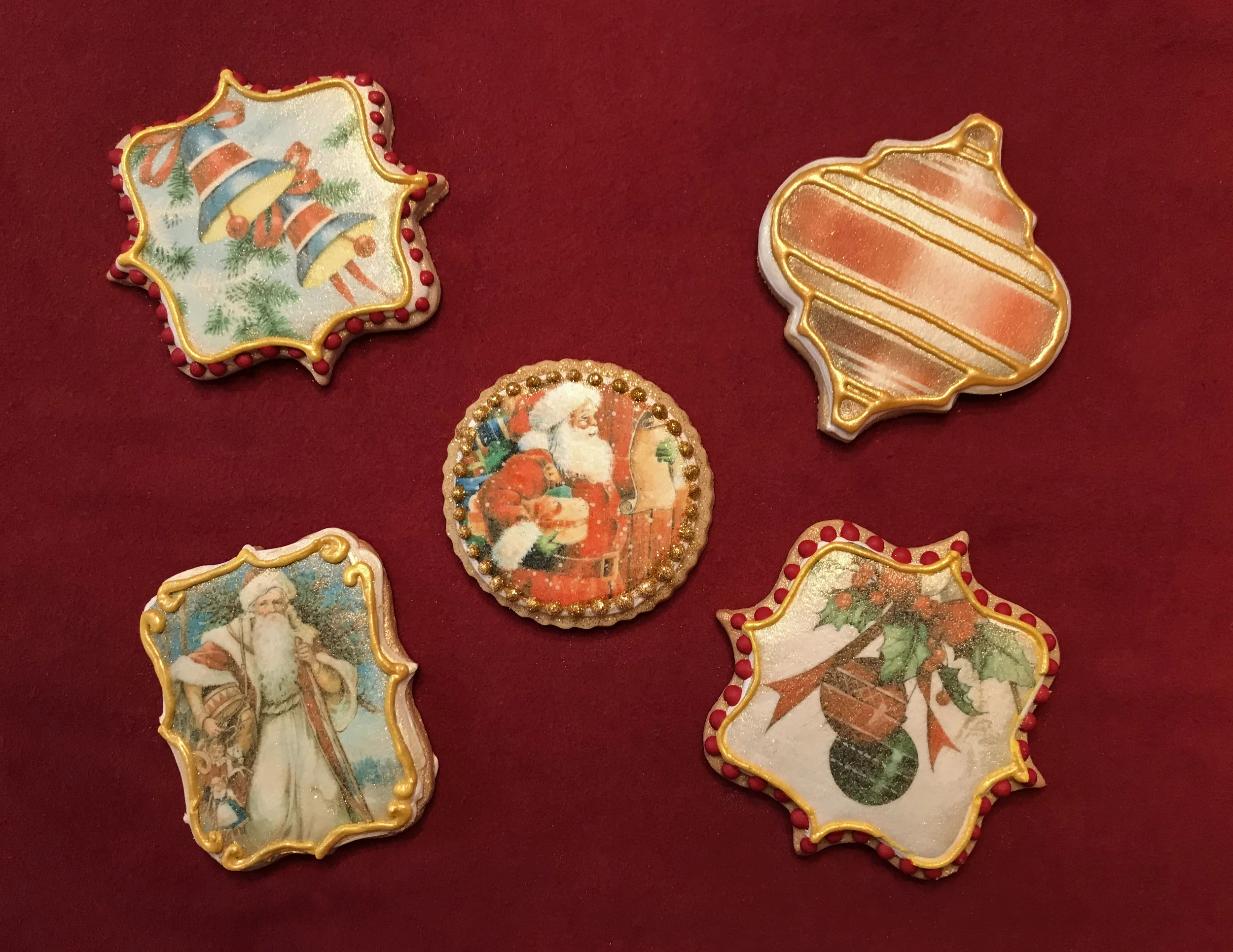 Wafer Paper Christmas Cookies