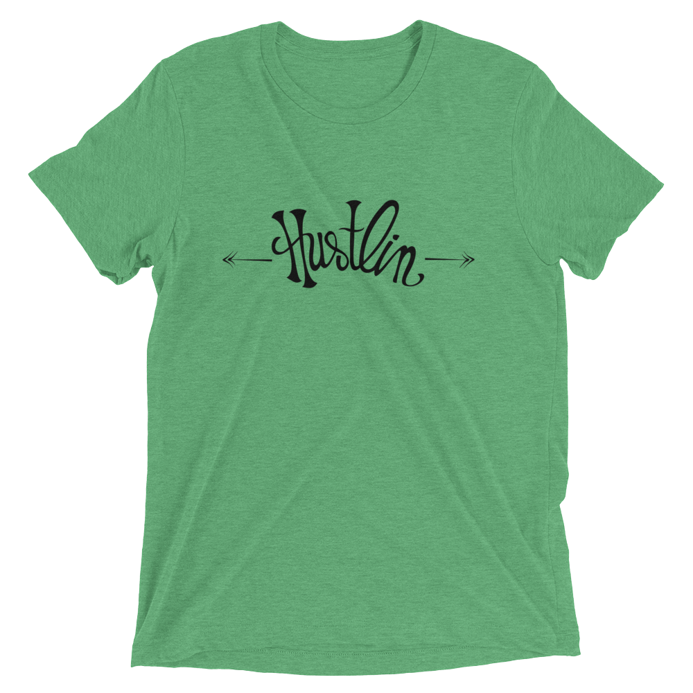 Hustlin-10x12_printfile_front_mockup_Front_Wrinkled_Green-Triblend.png