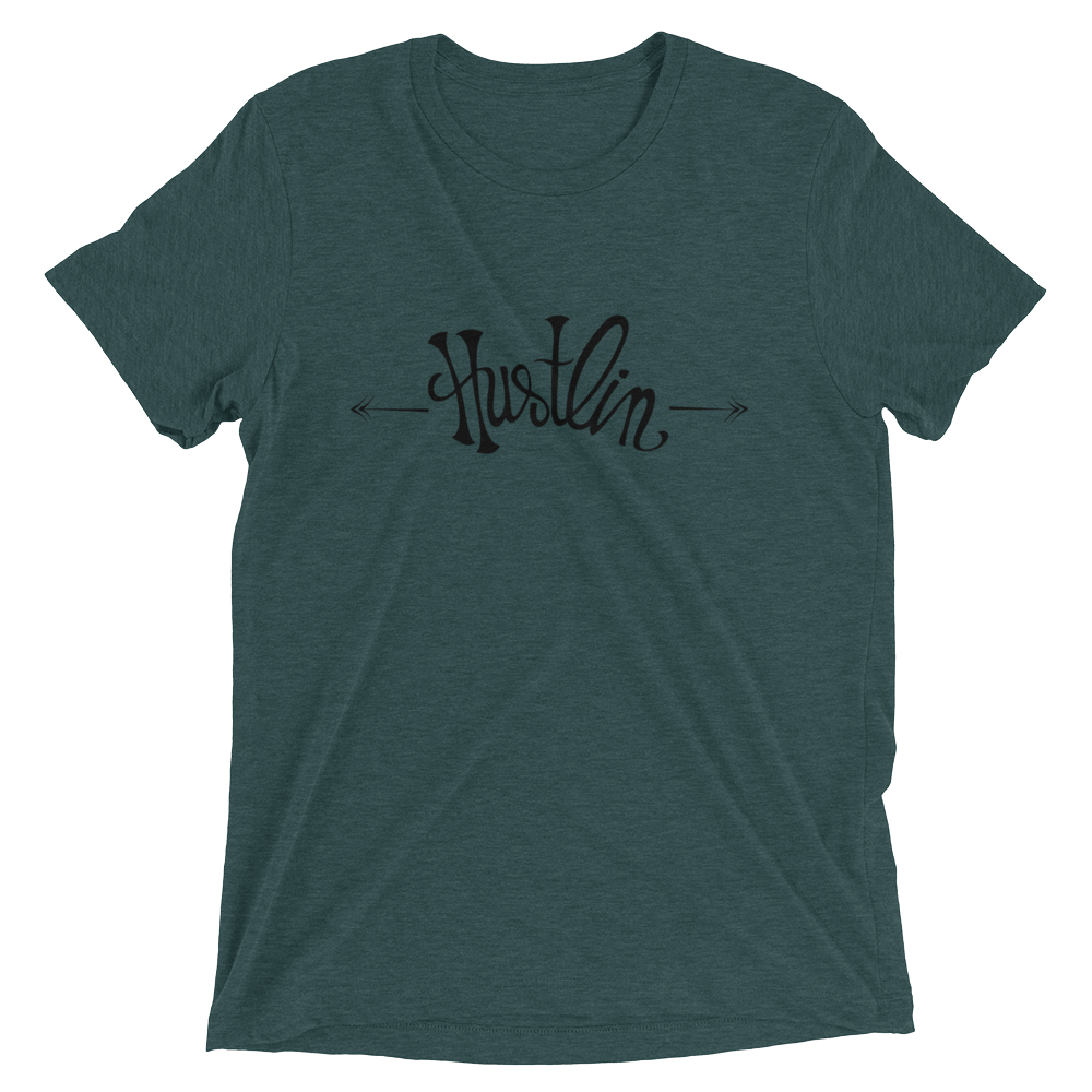 Hustlin-10x12_printfile_front_mockup_Front_Wrinkled_Emerald-Triblend.png